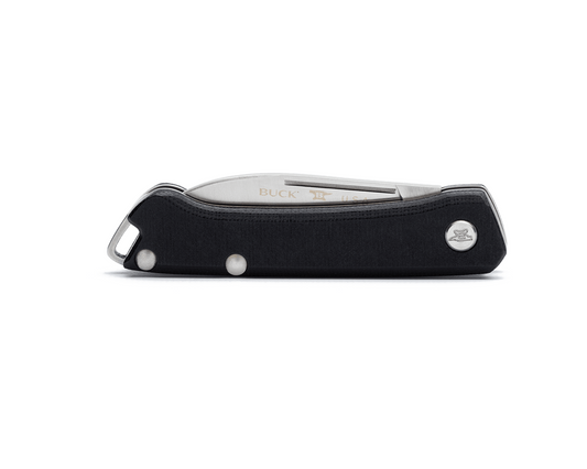 Buck Saunter 0250BKS-B Black Canvas Micarta & 154CM Stainless Steel Pocket Knife