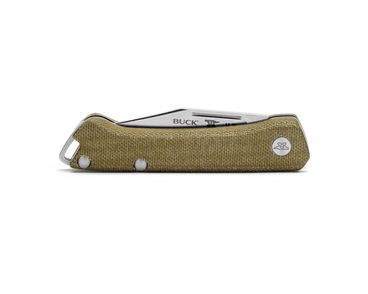 Buck Saunter 0250GRS1-B OD Green Canvas Micarta & 154CM Stainless Steel Pocket Knife