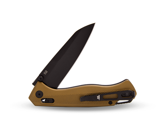 Buck Ferrox Crossbar Lock 0698BRS-B Bronze Aluminum & D2 Steel Pocket Knife