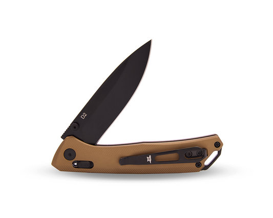 Buck Nomad Crossbar Lock 0700BRS-B Bronze Aluminum & D2 Steel Pocket Knife