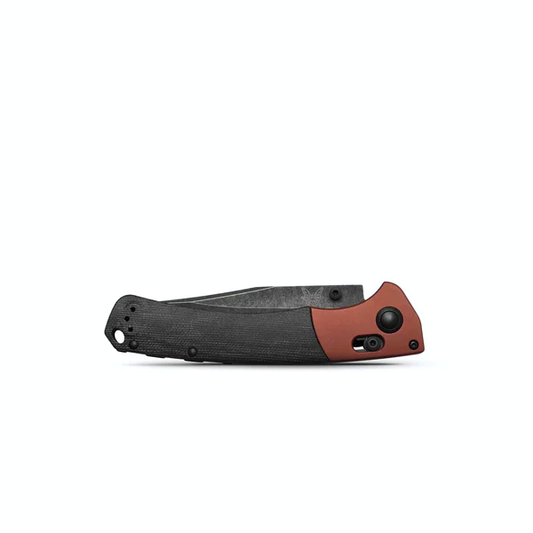 Benchmade, Inc.™ Crooked River 15080BK-04 Black Canvas Micarta CPM-MagnaCut Stainless Steel Pocket Knife