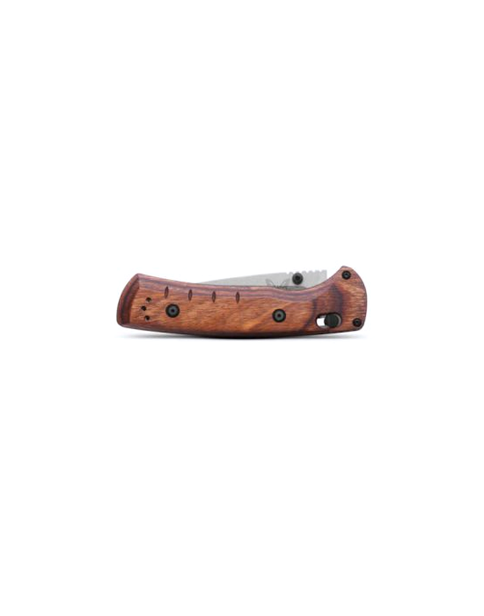 Benchmade, Inc.โข SlipRidge Folder 15090 Dark Brown Stabilized Wood CPM-MagnaCut Stainless Steel Pocket Knife
