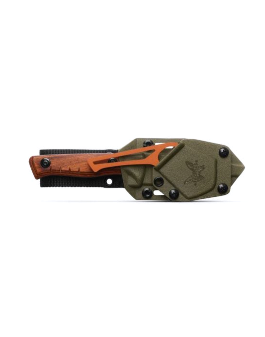 Benchmade, Inc.โข SlipRidge Fixed Blade Kit 15650-KIT Rust Orange G10 CPM-MagnaCut Stainless Steel Knife