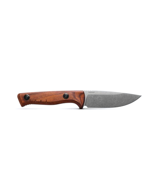 Benchmade, Inc.โข SlipRidge Fixed Blade 15650 Dark Brown Stabilized Wood CPM-MagnaCut Stainless Steel Knife