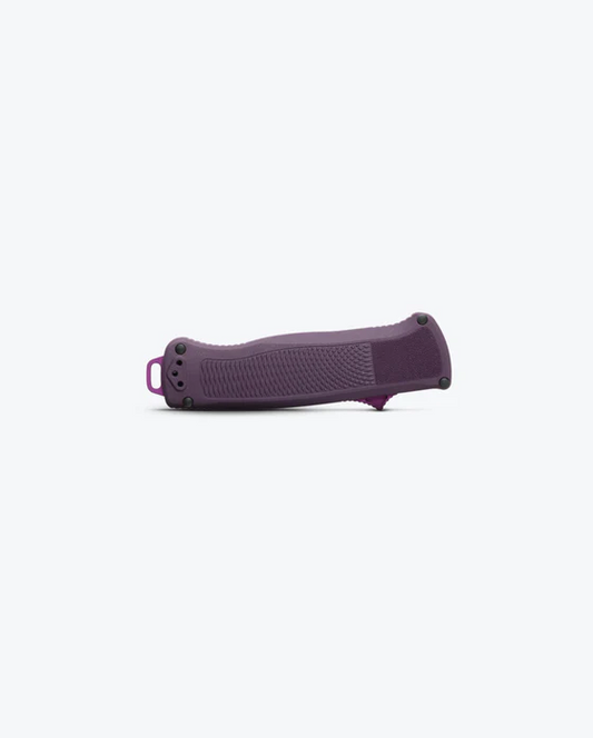 Benchmade, Inc.™ Shootout OTF 5370GY-06 Dark Purple Grivory CPM-CruWear Semi-Stainless Steel Pocket Knife