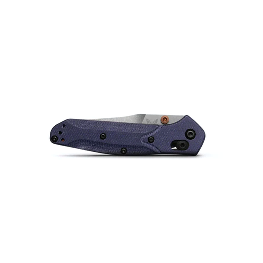 Benchmade, Inc.™ Mini Osborne 945-04 Blue Denim Micarta M390 Stainless Steel Pocket Knife