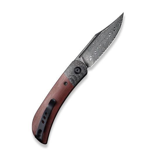 CIVIVI Knives™ Appalachian Drifter 2 Liner Lock C19010C-DS4 Burgundy G10 Damascus Steel Pocket Knife