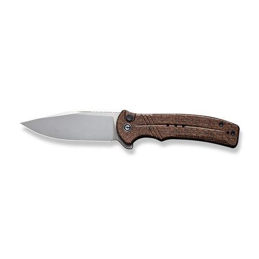 CIVIVI Knives™ Cogent Button Lock C20038D-6 Brown Micarta 14C28N Stainless Steel Pocket Knife