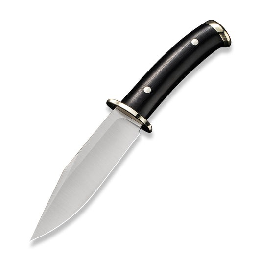 CIVIVI Knivesโข Teton Tickler Fixed Blade C20072-1 Black G10 D2 Stainless Steel Knife