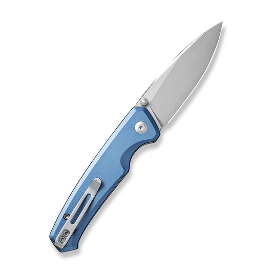 CIVIVI Knives™ Altus Button Lock C20076-6 Blue Aluminum Nitro-V Stainless Steel Pocket Knife