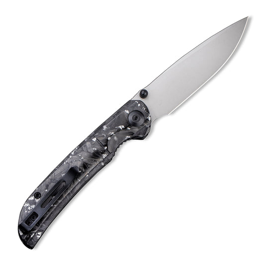 CIVIVI Knives™ Imperium Liner Lock C2106B Resin-Coated Carbon Fiber and Silvery Shred Nitro-V Stainless Steel Pocket Knife