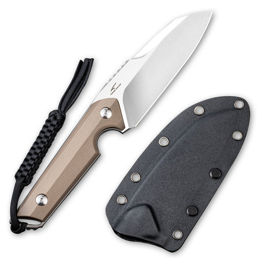 CIVIVI Knives™ Kepler Fixed Blade C2109B Tan G10 9Cr18MoV Stainless Steel Knife