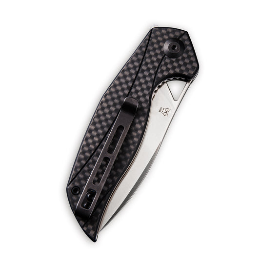 CIVIVI Knives™ Anthropos Liner Lock C903C Carbon Fiber and Black G10 D2 Stainless Steel Pocket Knife