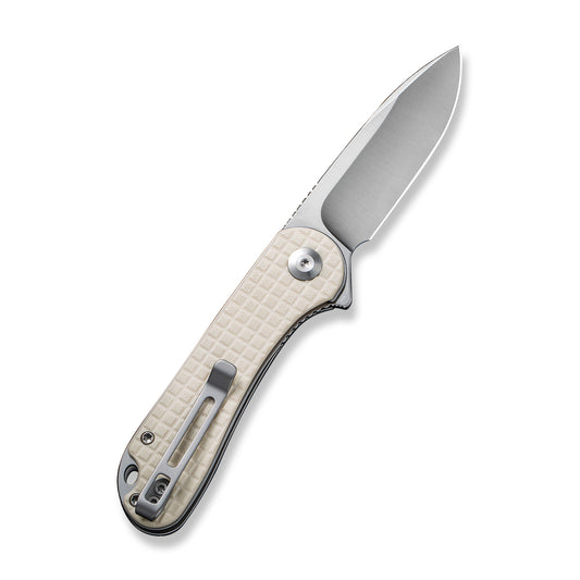 CIVIVI Knives™ Elementum Liner Lock C907A-3 White G10 D2 Semi-Stainless Steel Pocket Knife