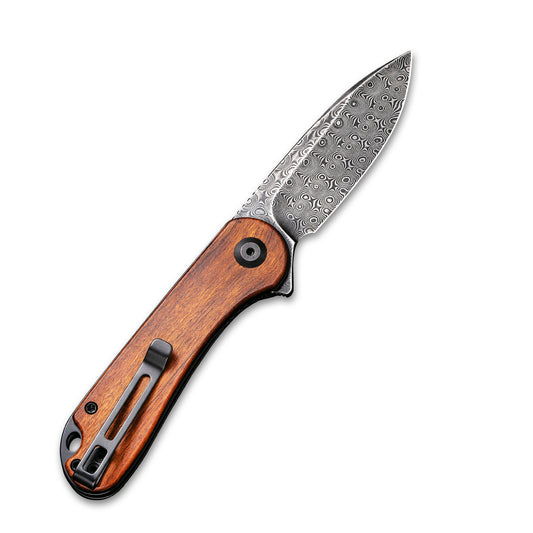 CIVIVI Knives™ Elementum Liner Lock C907DS-2 Cuibourtia Wood Damascus Steel Pocket Knife