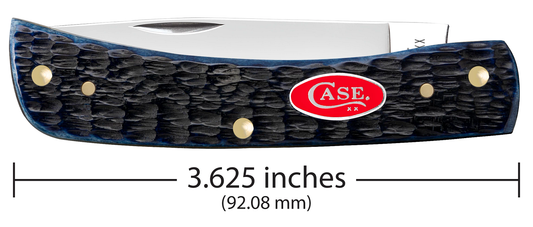 W.R. Case XX Knives Sodbuster Jr Jigged Navy Blue Bone 6890 Stainless Pocket Knife 06890