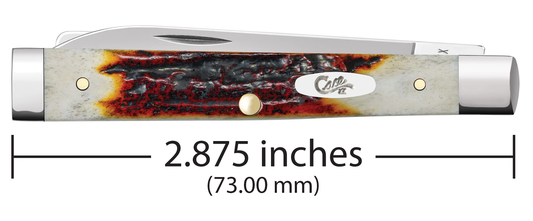W.R. Case XX Knives Baby Doc Red Stag 9573 Stainless Pocket Knife 09573