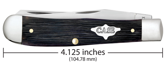 W.R. Case XX Knives Trapper Barnboard Jig Purple Bone 9700 Stainless Pocket Knife 09700