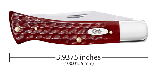 W.R. Case XX Knives Axe Handle Pocket Knife Worn Old Red Bone 10299 Stainless Pocket Knife