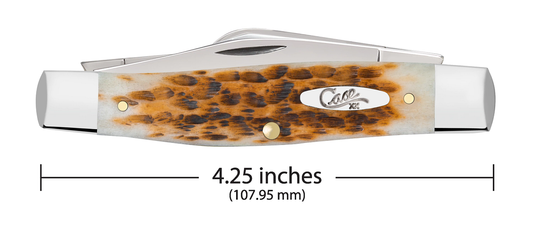 W.R. Case XX Knives Large Stockman Jigged Amber Bone Stainless 10724 Pocket Knife