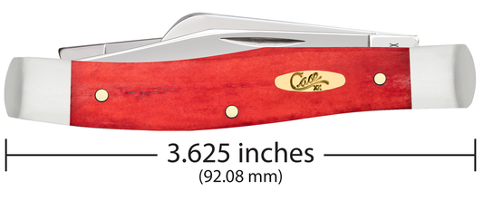 W.R. Case XX Knives Medium Stockman Smooth Dark Red Bone Tru-Sharp Stainless 10762 Pocket Knife