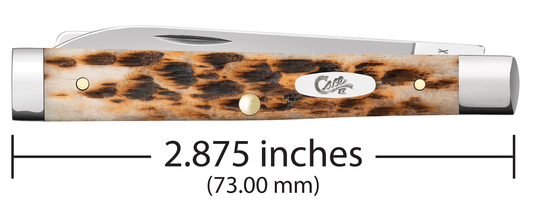 W.R. Case XX Knives Baby Doc Jigged Amber Bone 10797 Stainless Pocket Knife