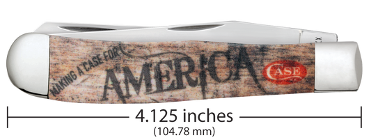 W.R. Case XX Knives Trapper Making a Case for America 10846 Stainless Pocket Knife