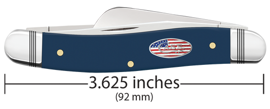W.R. Case XX Knives Stockman SHOT Show Navy Blue Stars & Stripes 10863 Stainless Pocket Knife