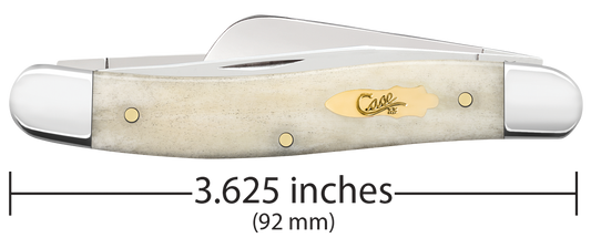 W.R. Case XX Knives Medium Stockman Smooth Natural Bone 11021 Stainless Pocket Knife