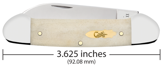 W.R. Case XX Knives Canoe Smooth Natural Bone 11023 Stainless Pocket Knife