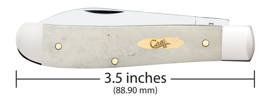 W.R. Case XX Knives Mini Trapper Smooth Natural Bone 11025 Stainless Pocket Knife