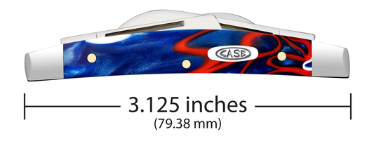 W.R. Case XX Knives Small Congress Patriot Kirinite Stainless 11224 Pocket Knife