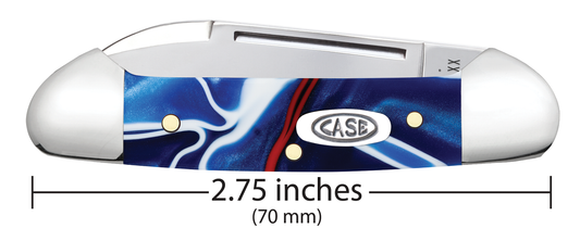 W.R. Case XX Knives Butterbean Patriotic Kirinite 11228 Stainless Pocket Knife