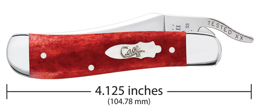W.R. Case XX Knives Smooth Old Red Bone Russlock Stainless 11322 Pocket Knife