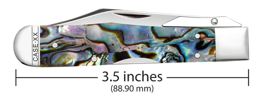 W.R. Case XX Knives Cheetah Cub Abalone 12040 Stainless Pocket Knife
