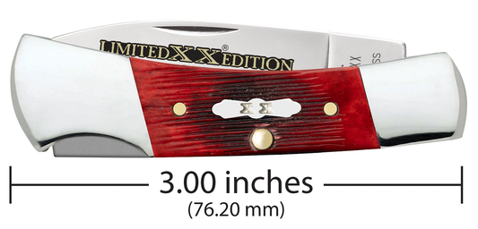 W.R. Case XX Knives Lockback Barnboard Jig Old Red Bone 12211 Stainless Pocket Knife