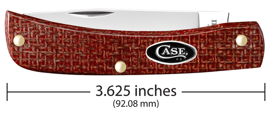 W.R. Case XX Knives Sod Buster Jr Dark Red Micarta 12273 Carbon Steel Pocket Knife