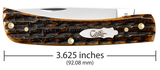 W.R. Case XX Knives Sod Buster Jr Kinfolks Jig Molasses Bone 12774 Stainless Pocket Knife