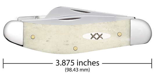 W.R. Case XX Knives Sowbelly Stockman Natural Bone 13318 Stainless Pocket Knife