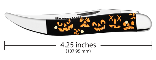 W.R. Case XX Knives Medium Toothpick Halloween Black Synthetic 13364 Stainless Pocket Knife
