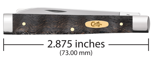 W.R. Case XX Knives Baby Doc Black Curly Oak Wood 14007 Stainless Pocket Knife