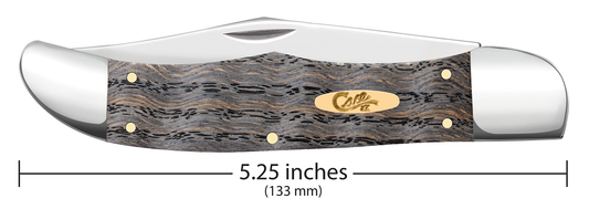 W.R. Case XX Knives Folding Hunter Black Curly Oak Wood 14008 Stainless Pocket Knife