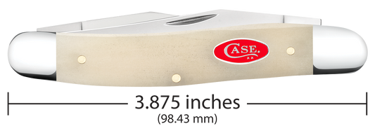 W.R. Case XX Knives Muskrat Smooth Natural Bone 14022 Stainless Pocket Knife