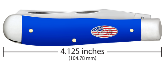 W.R. Case XX Knives Trapper Royal Blue Synthetic 16400 Stainless Pocket Knife