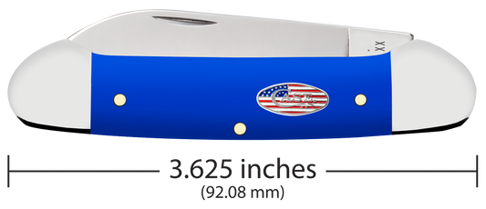W.R. Case XX Knives Canoe Royal Blue Synthetic 16404 Stainless Pocket Knife