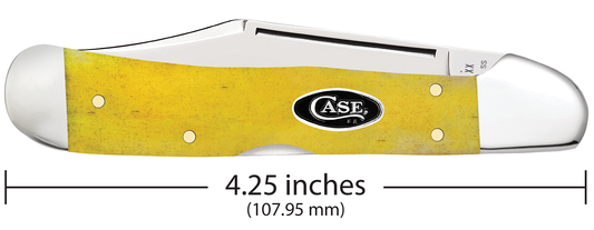 W.R. Case XX Knives Copperlock Heritage Yellow Bone 20025 Stainless Pocket Knife