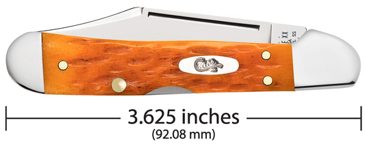W.R. Case XX Knives Persimmon Orange Bone Mini Copperlock Stainless 26563 Pocket Knife