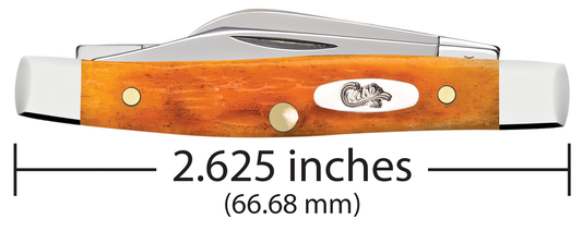 W.R. Case XX Knives Small Stockman 26565 Persimmon Orange Bone Stainless Pocket Knife