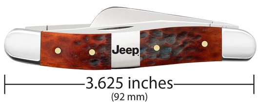 W.R. Case XX Knives Jeep Medium Stockman 27010 Chestnut Bone Stainless Steel Pocket Knife