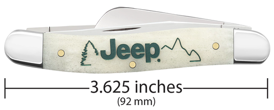 W.R. Case XX Knives Jeep Medium Stockman 27014 Natural Bone Stainless Steel Pocket Knife